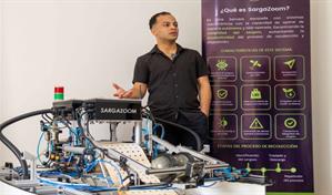 Joven dominicano crea una embarcaci&oacute;n aut&oacute;noma para enfrentar el sargazo en las playas