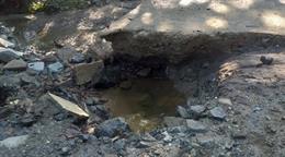 Comunidades de Dajab&oacute;n quedan incomunicadas tras colapso de puente por fuertes lluvias