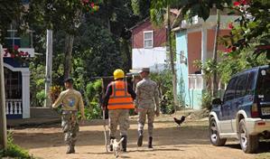 B&uacute;squeda de Brianna Genao: solo cinco militares son vistos en per&iacute;metro acordonado