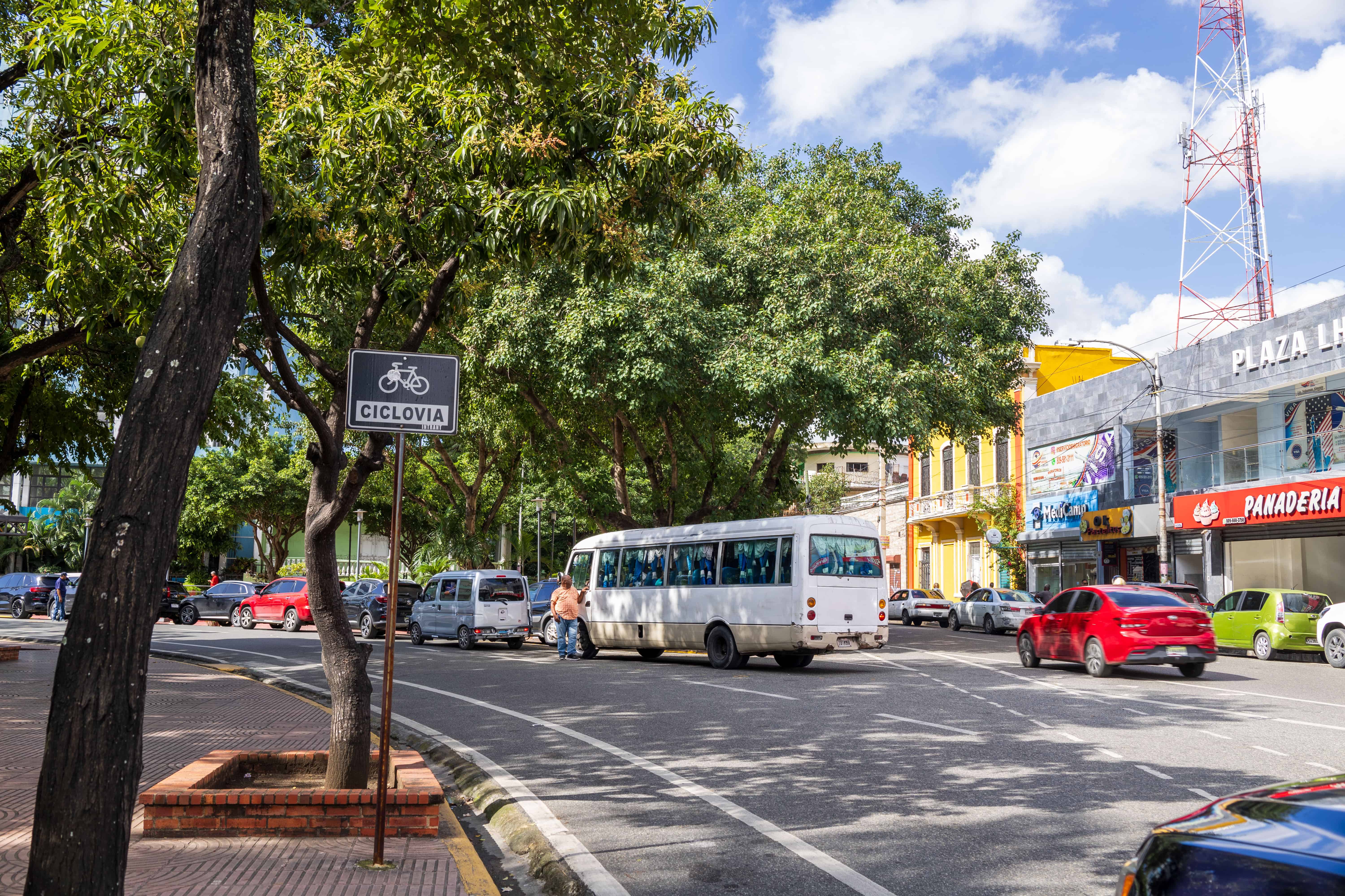 Uno 80 kilomemtros de ciclov&iacute;as se&ntilde;alizada hay en el Gran Santo Domingo y Satiago.