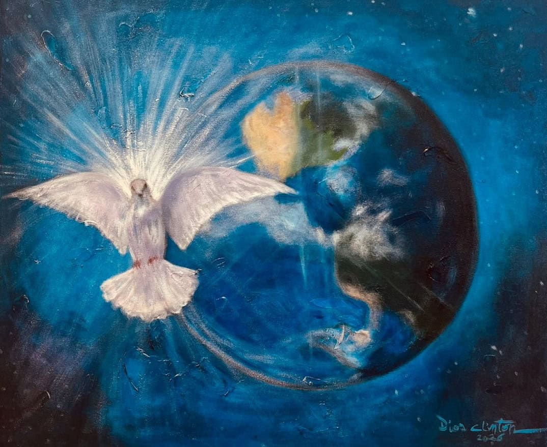 Soy la paz del mundo., obra de Dios Clinton Dur&aacute;n.