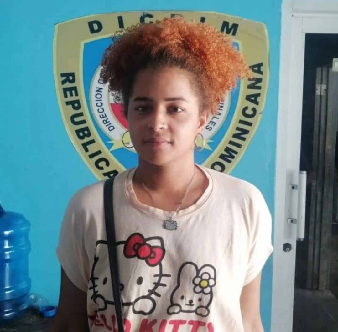 La imputada Mildred Margarita Victoriano.