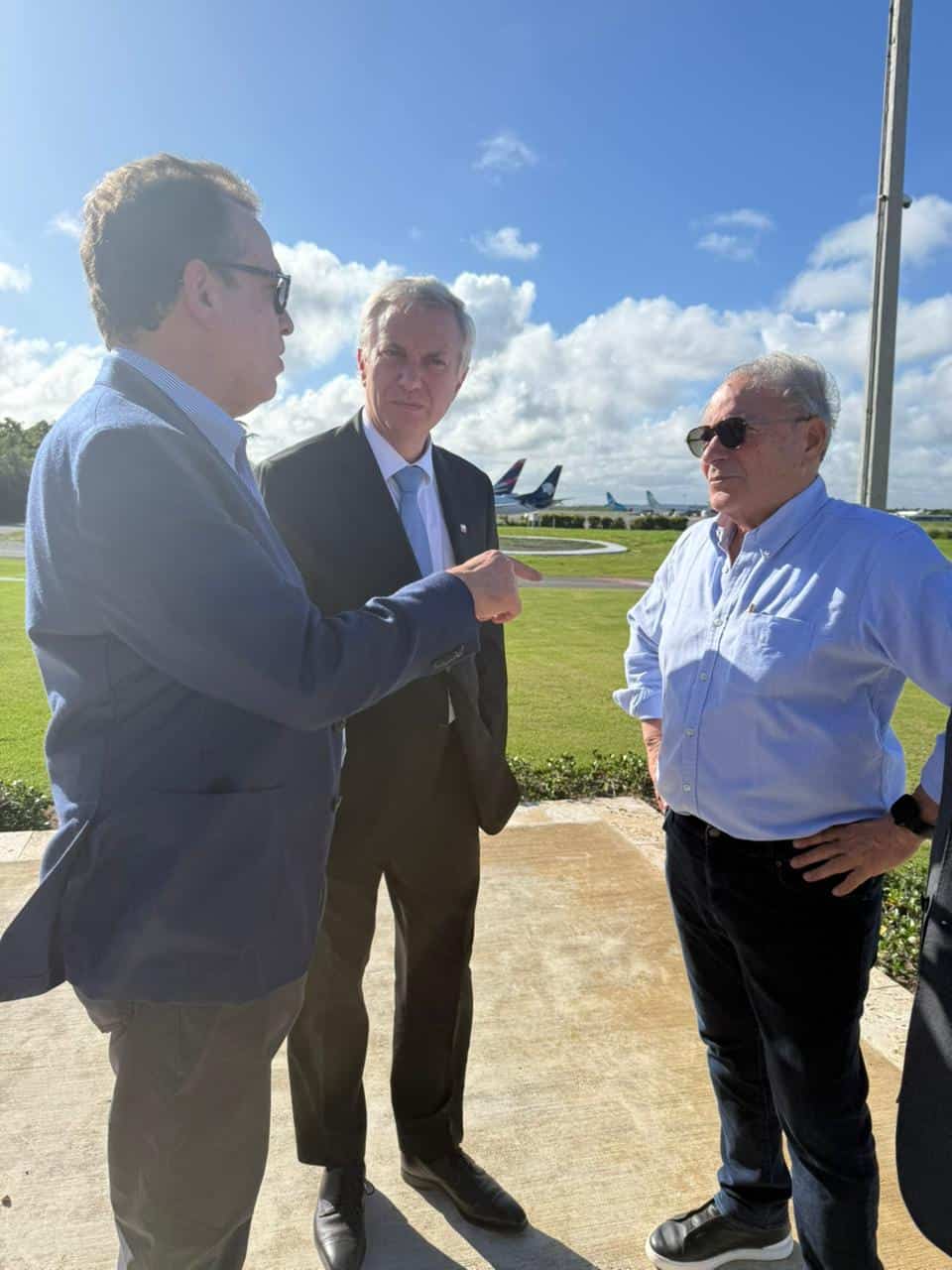 Llegada del presidente electo de Chile, José Antonio Kast, al aeropuerto de Punta Cana, este 24 de enero de 2026.