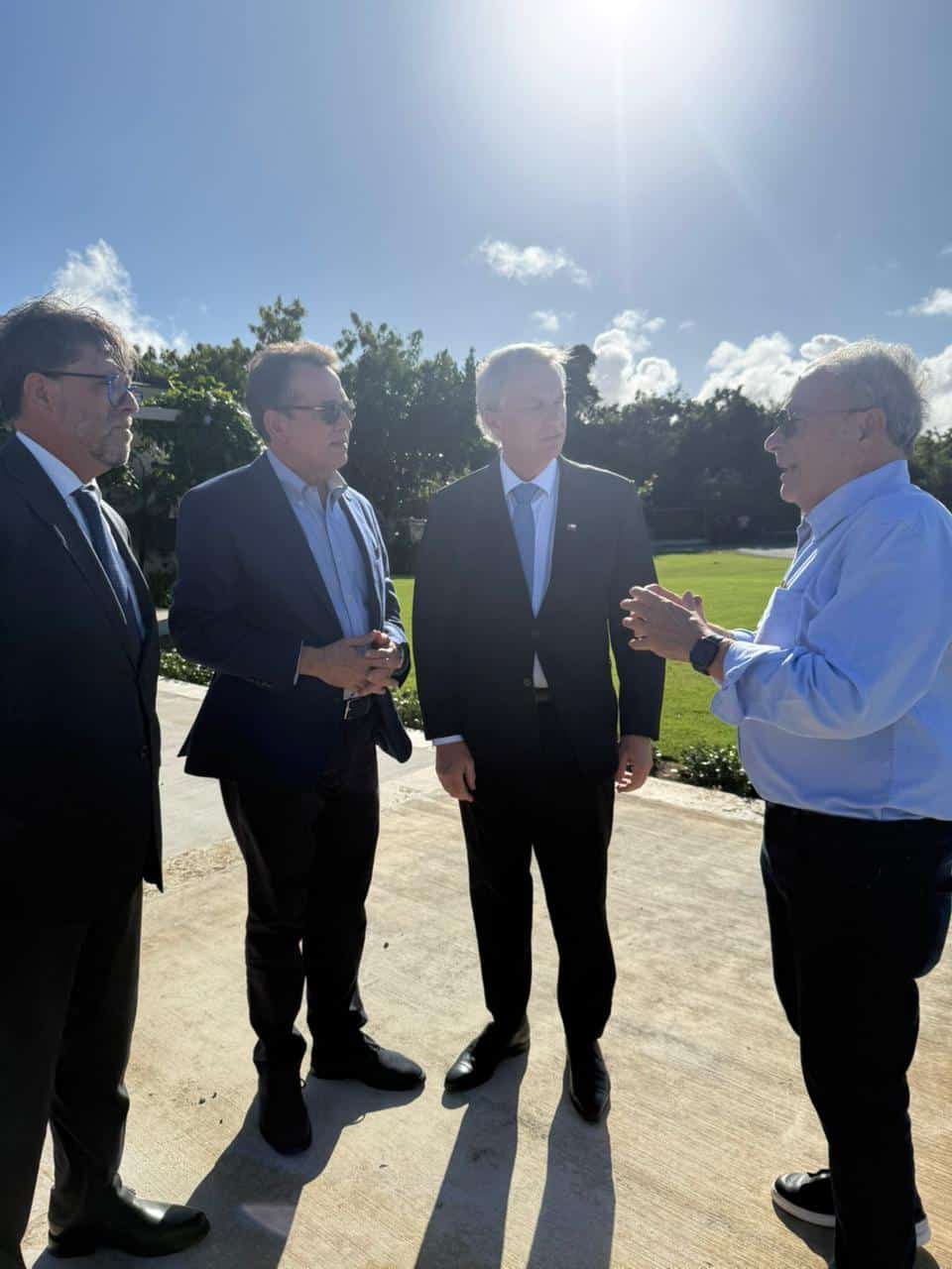 Llegada del presidente electo de Chile, José Antonio Kast, al aeropuerto de Punta Cana, este 24 de enero de 2026.