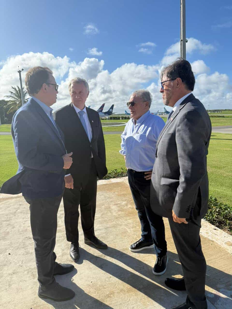 Llegada del presidente electo de Chile, José Antonio Kast, al aeropuerto de Punta Cana, este 24 de enero de 2026.