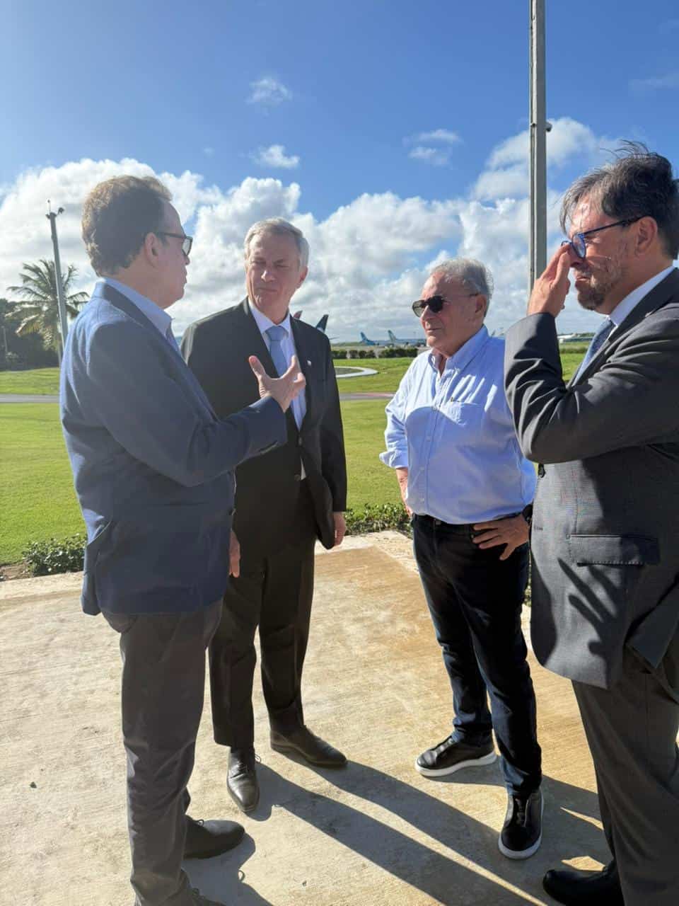 Llegada del presidente electo de Chile, José Antonio Kast, al aeropuerto de Punta Cana, este 24 de enero de 2026.