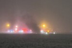 Un avión privado con ocho personas a bordo se estrella en un aeropuerto de Maine Un avión privado con ocho personas a bordo se estrella en un aeropuerto de Maine