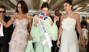 A ritmo de merengue, abrazos y besos, RD recibe a la Miss Universo F&aacute;tima Bosch