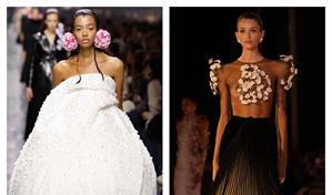 De los cuernos de Schiaparelli, a las flores de Dior en la alta costura parisiense