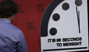 El Reloj del Apocalipsis se acerca m&aacute;s que nunca a la cat&aacute;strofe
