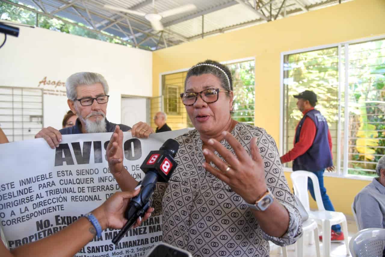 Una de las afectadas por el desalojo.