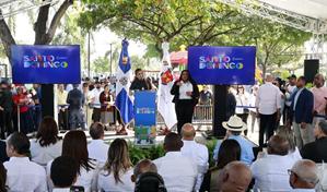 Alcaldesa Carolina Mej&iacute;a inaugura primera etapa del parque-boulevard Pedro Livio Cede&ntilde;o