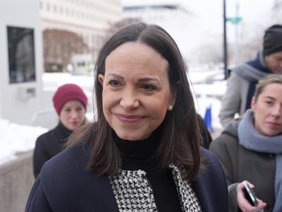 María Corina Machado pide una «transición real» en Venezuela