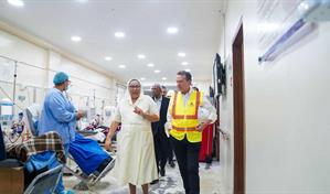 Las obras en el hospital Padre Billini est&aacute;n avanzadas en un 72 %