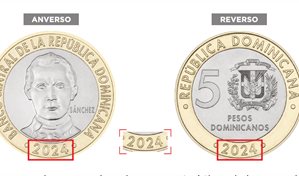 Nuevas monedas de RD$5 circular&aacute;n a partir del lunes 2 de febrero