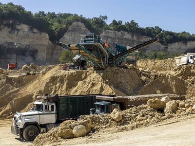 Así operan las minas de agregados en Nigua