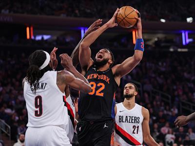 Karl-Anthony Towns tomó 20 rebotes y guió a los Knicks