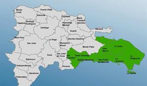 Fuertes lluvias este domingo sobre RD con ocho provincias bajo alerta verde