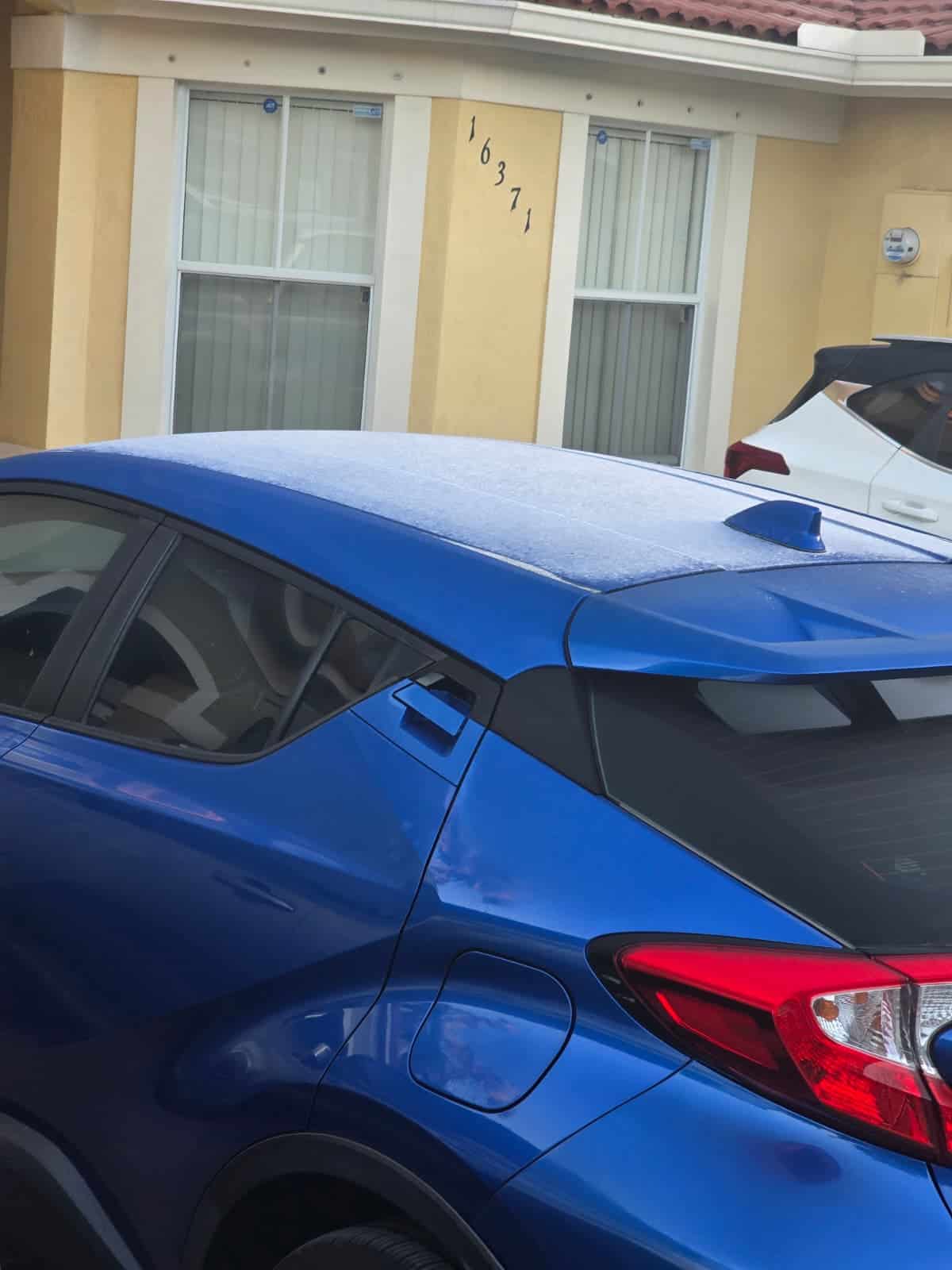 Imágenes de los efectos del frente frío cuando cruzó por Florida este fin de semana.