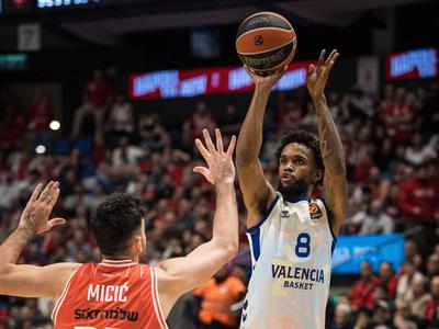 Jean Moreno del Valencia, mejor jugador de la jornada 27 de Euroliga