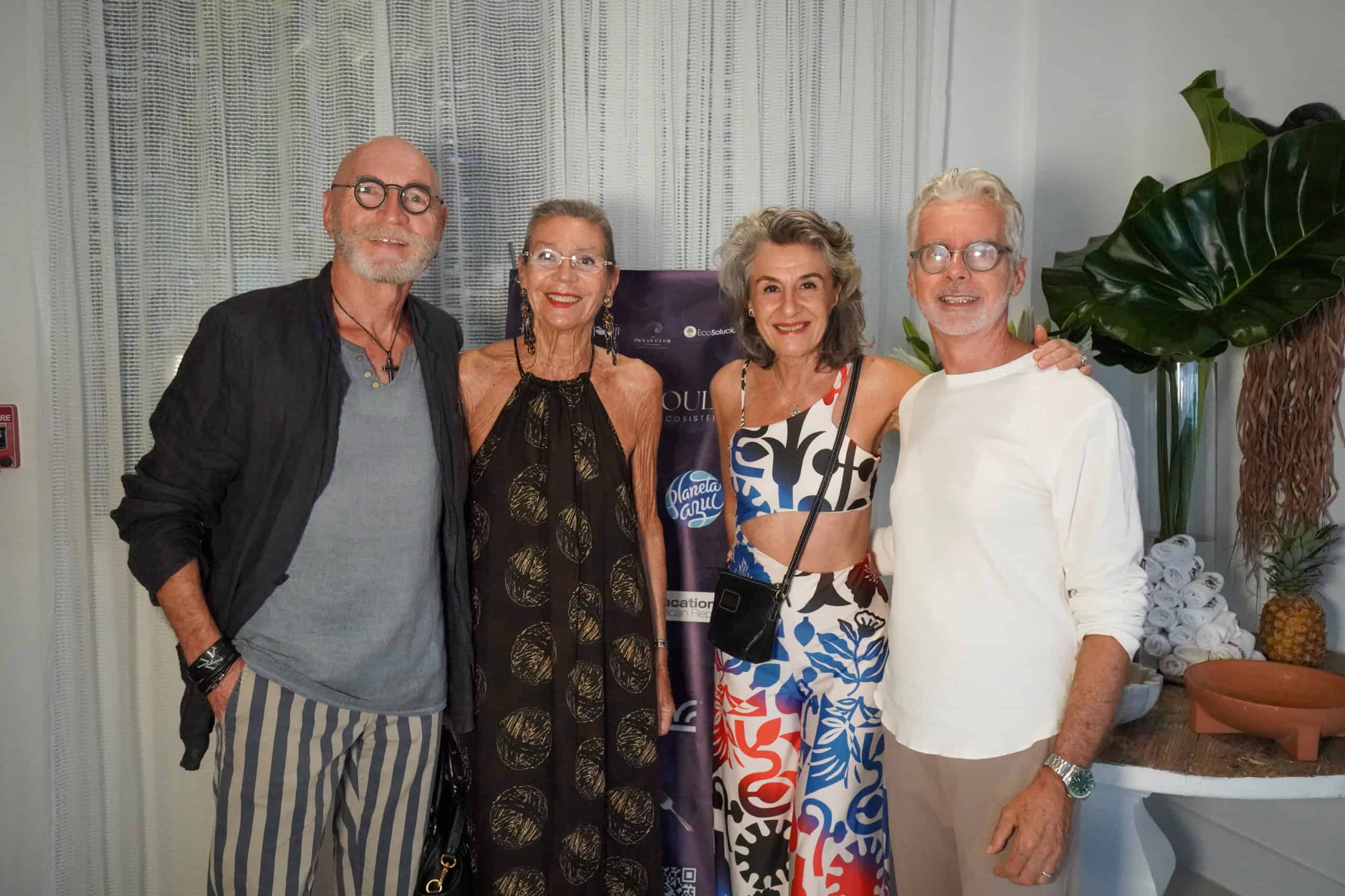 Gherard y Ginette Grundrich; Ghislaine y Pierre Dardelet.