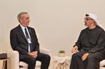 Luis Abinader se reúne con príncipe heredero de Abu Dabi en visita oficial