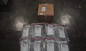 Decomisan 15 paquetes de marihuana en el AILA que fueron enviados desde Estados Unidos