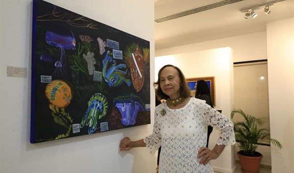 Mar&iacute;a Anunziata Ronzino deja inaugurada su exposici&oacute;n retrospectiva De la mano del color, la vida