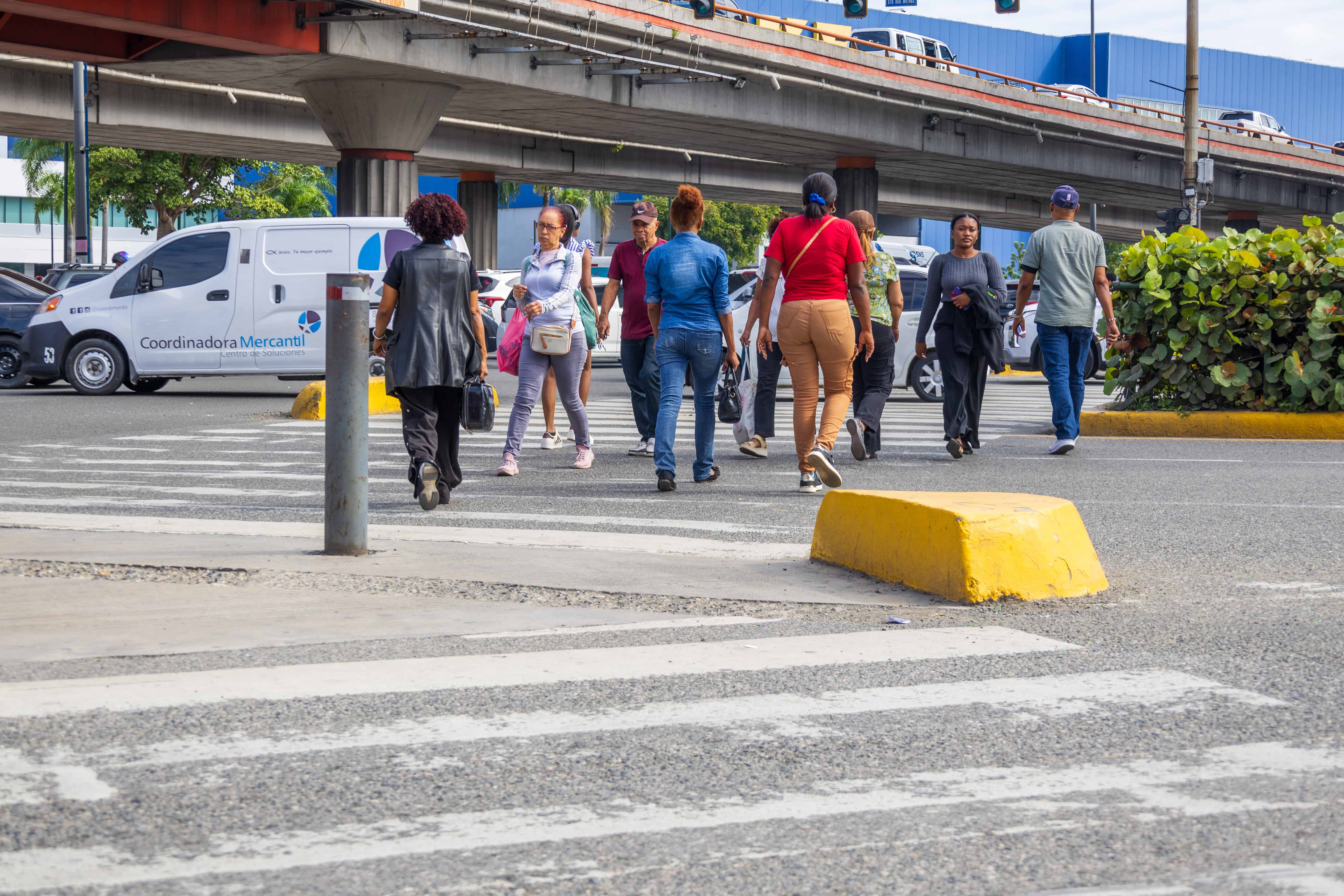 Cruce seguro para peatones.