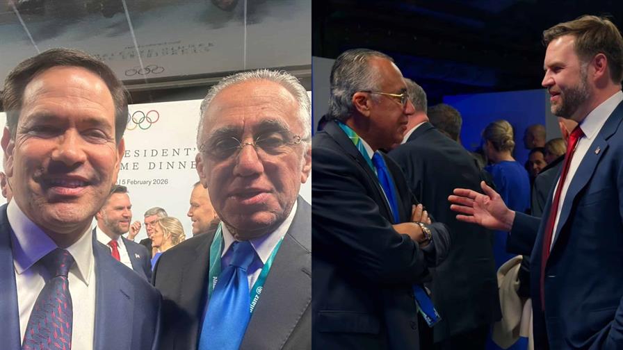 Luis&iacute;n Mej&iacute;a se re&uacute;ne con Marco Rubio y JD Vance en los JJ OO de Invierno