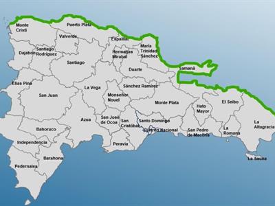 Clima en RD: Alerta por oleaje peligroso de hasta 10 pies de altura