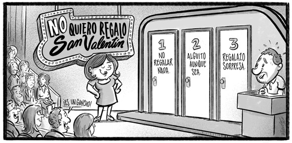 Caricatura de Noticiero Poteleche 14 febrero 2026