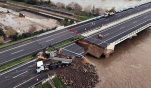 Colapsa un viaducto en una autopista de Portugal tras tormentas e inundaciones repentinas