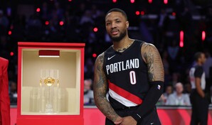 Video| Damian Lillard gana su tercer concurso de triples de NBA pese a su lesi&oacute;n