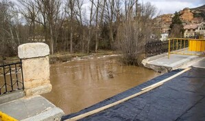 M&aacute;xima alerta en Soria por un nuevo pico de crecida del r&iacute;o Duero