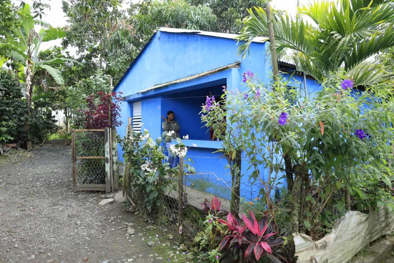 Una de las residencias de la familia de Darmelin de los Santos, en Rancho Arriba.