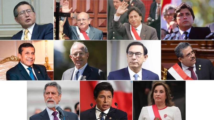Perú y su cifra récord de presidentes en una década Perú y su cifra récord de presidentes en una década