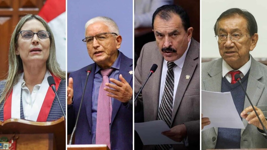 Dos congresistas de derecha y dos de izquierda buscan presidir Per&uacute; tras la censura a Jer&iacute;