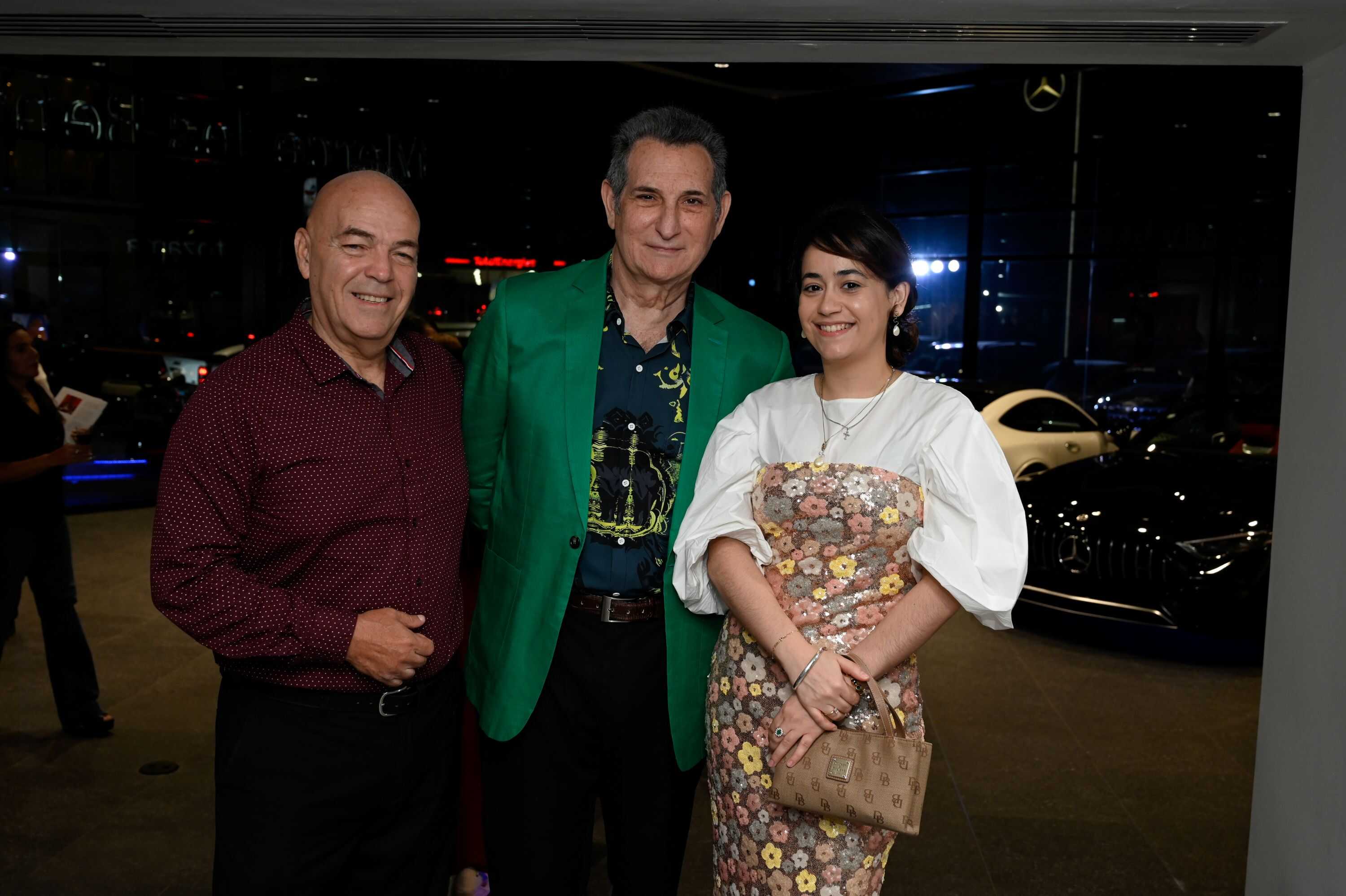 Yamil Chame Isa, Francisco Nader y Michelle Acevedo Bird.