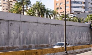 Obras P&uacute;blicas refuerza muros en pasos a desnivel de la 27 de Febrero