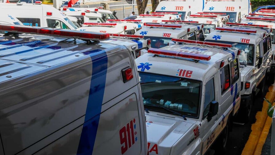 Sistema de Emergencias 9-1-1 entrega 50 nuevas ambulancias  a la DAEH