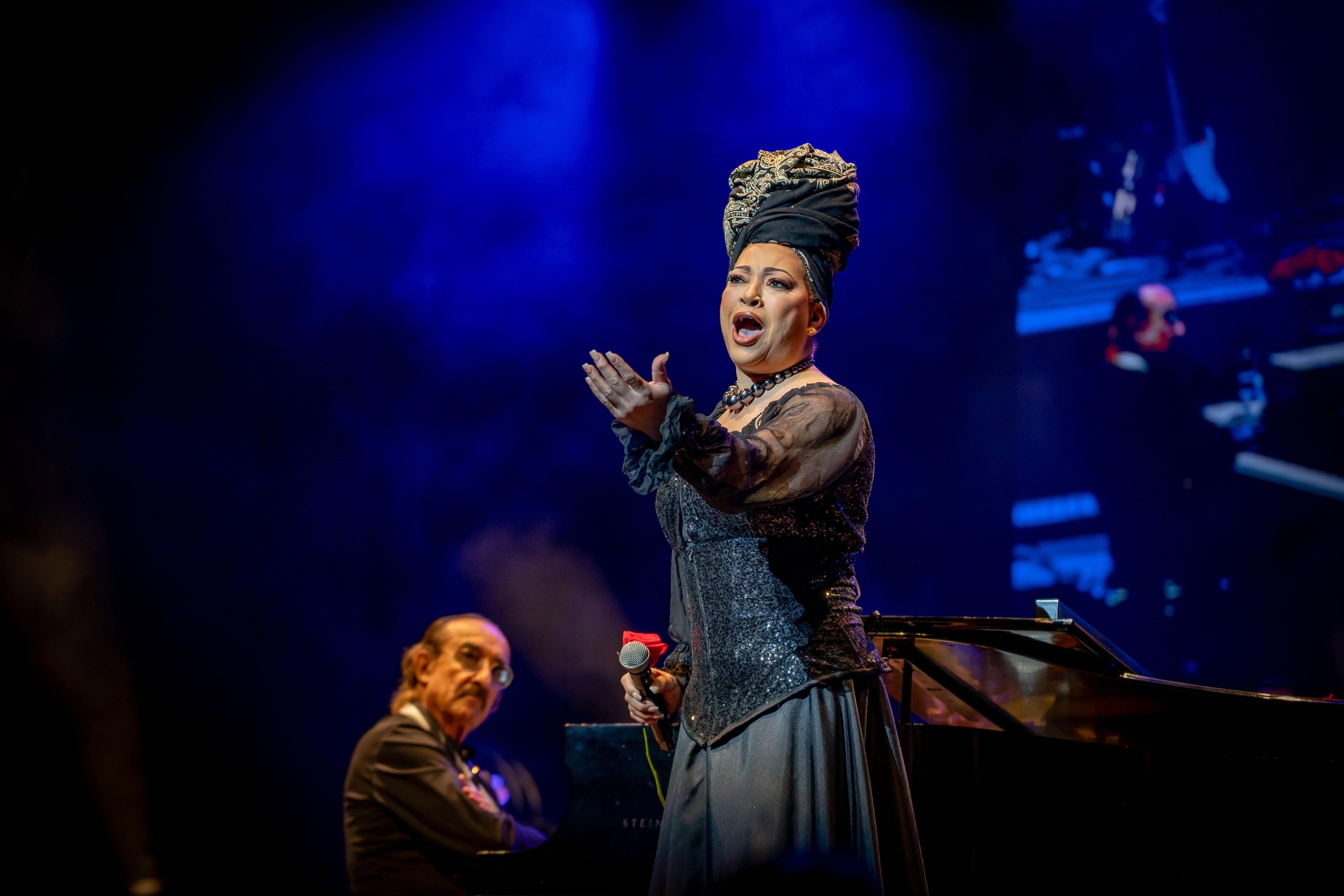 Diomary La Mala en el escenario.