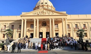 Palacio Nacional rinde homenaje a la insignia tricolor en el 182.&ordm; aniversario de la Independencia