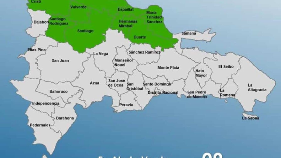 Nueve provincias en alerta verde por fuertes lluvias asociadas a una vaguada este martes Nueve provincias en alerta verde por fuertes lluvias asociadas a una vaguada este martes