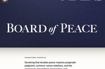 La Junta de Paz de Trump estrena su página web La Junta de Paz de Trump estrena su página web