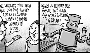 Caricatura de Noticiero Poteleche 25 febrero 2026