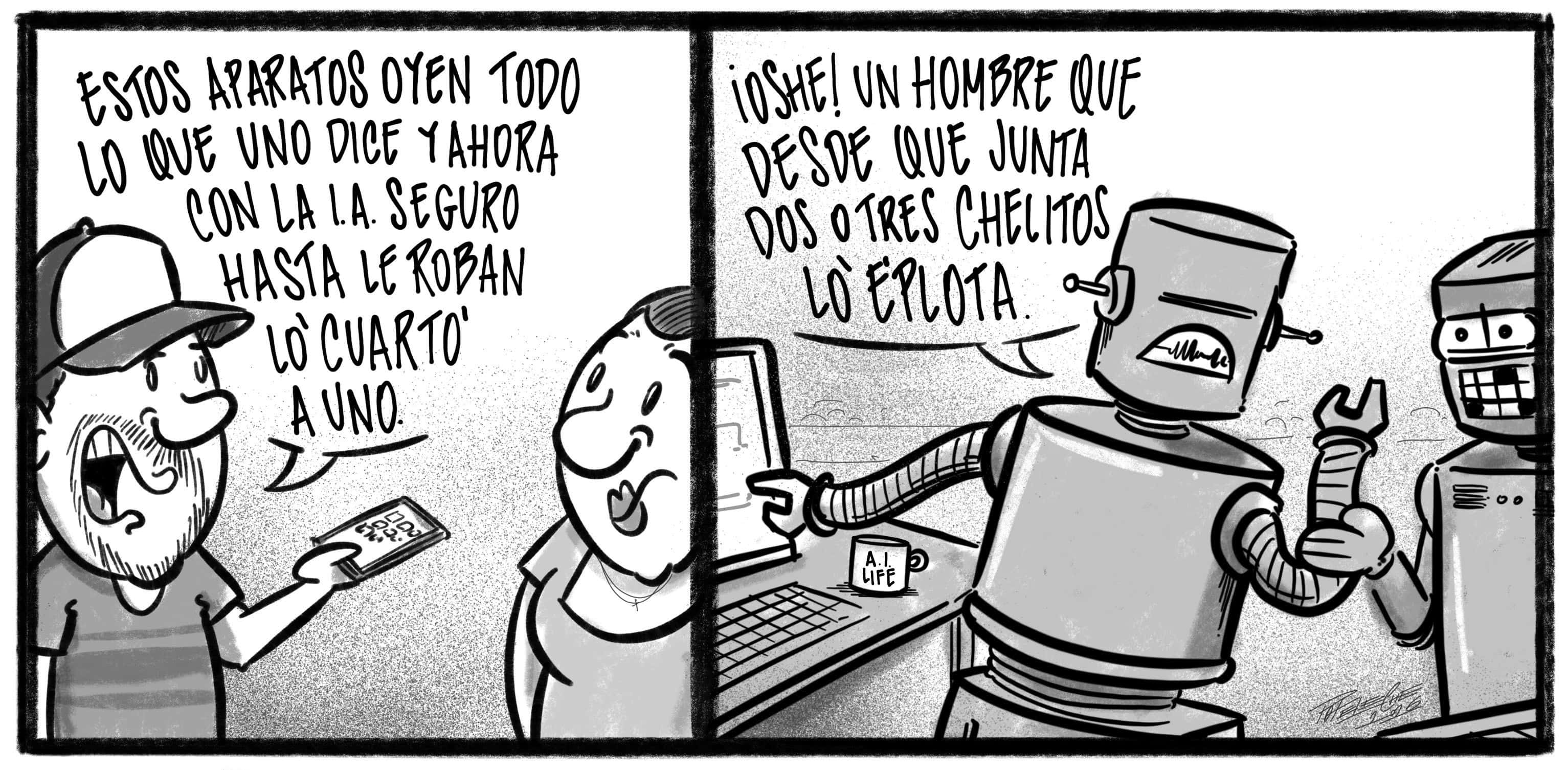 Caricatura de Noticiero Poteleche 25 febrero 2026