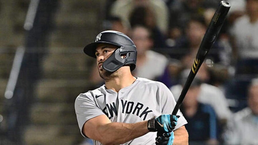 Giancarlo Stanton sobre el dolor en ambos codos: No puedo abrir ni una bolsa de papas fritas