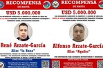 EE. UU. ofrece recompensas de hasta 10 millones de dólares por dos capos del Cartel de Sinaloa