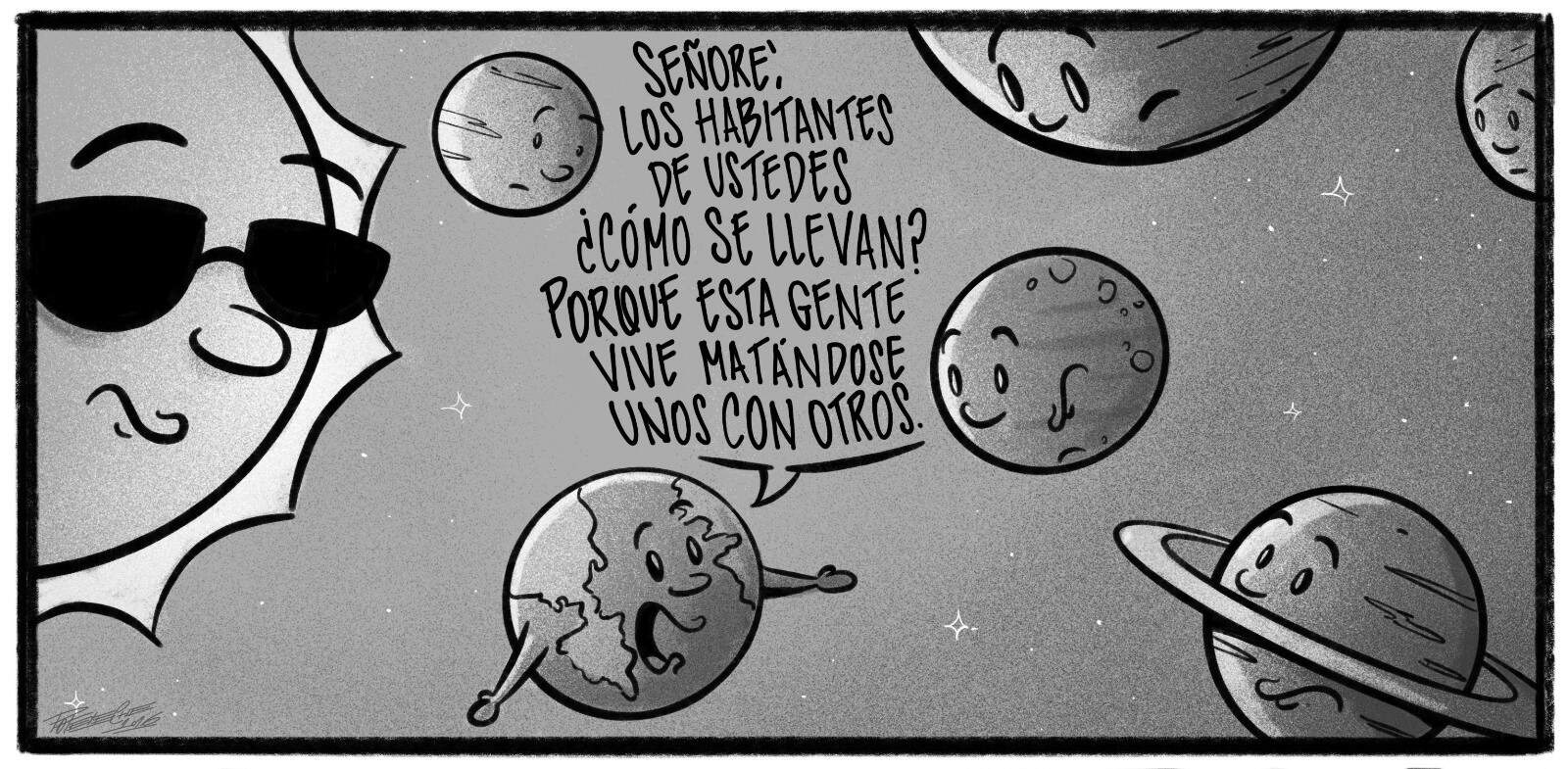 Caricatura de Noticiero Poteleche 2 marzo 2026